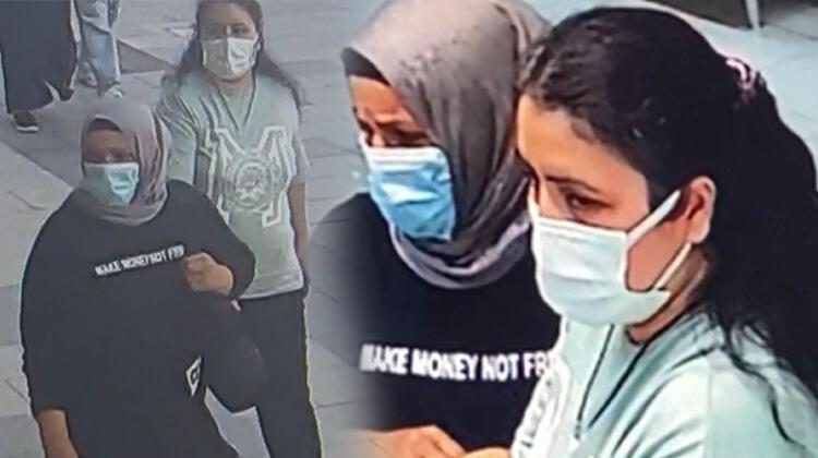 Arnavutköy'de kadınlar dakikalar içinde 16 altın zinciri böyle çaldı