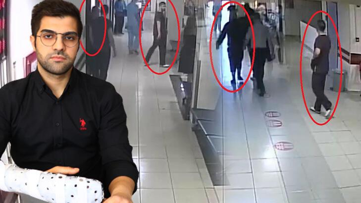Asistan doktor Ertan İskender'i, güvenlik görevlilerinin gözü önünde bıçaklamış
