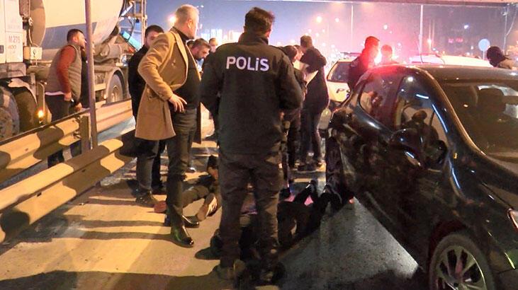 Ataşehir'de 5 şüpheli polisin takibi sonucu yakalandı