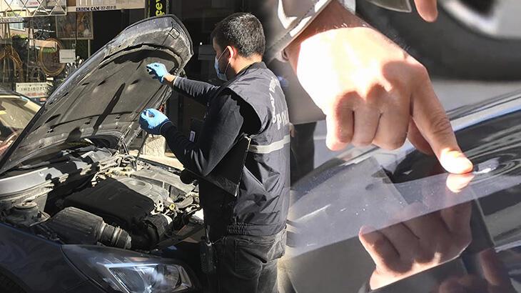 ATM'den para çekmeye gitti! Otomobilin üzerine yorgun mermi düştü