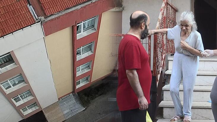 Avcılar’da 2 bina tahliye edildi çatlama sesini duyan dışarı fırladı