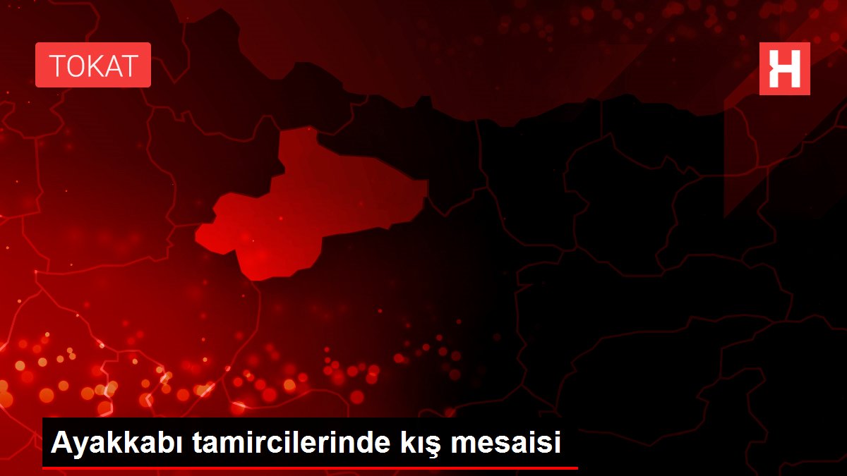 Ayakkabı tamircilerinde kış mesaisi