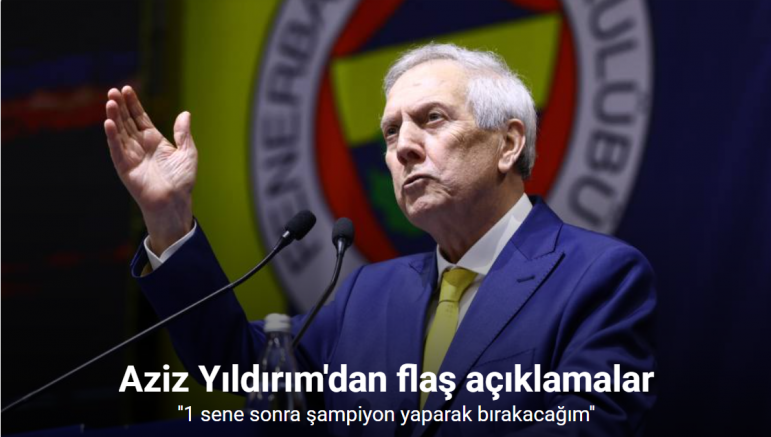 Aziz Yıldırım’dan, Saran yönetimine: 