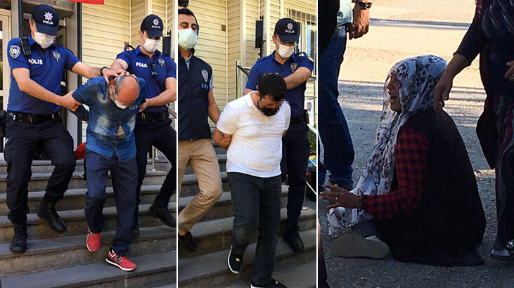 Baba ve oğlu böyle yakalandı! Yakınları ekip aracının önünü kesti