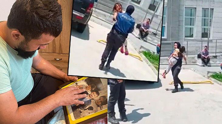 Babasının yanındaki çocuğu haczettiler