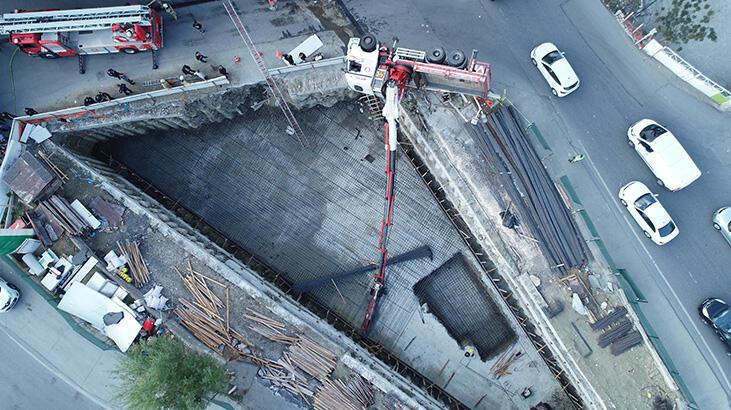 Bağcılar’da dehşet! Devrilen vincin operatörü öldü