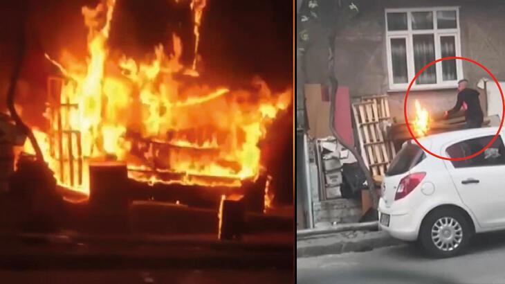 Bağcılar'da tartıştığı kişinin evini yaktı