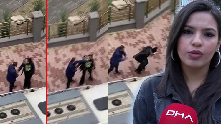 Bahçelievler’de dehşet! Sokak ortasında kadına tokat attı