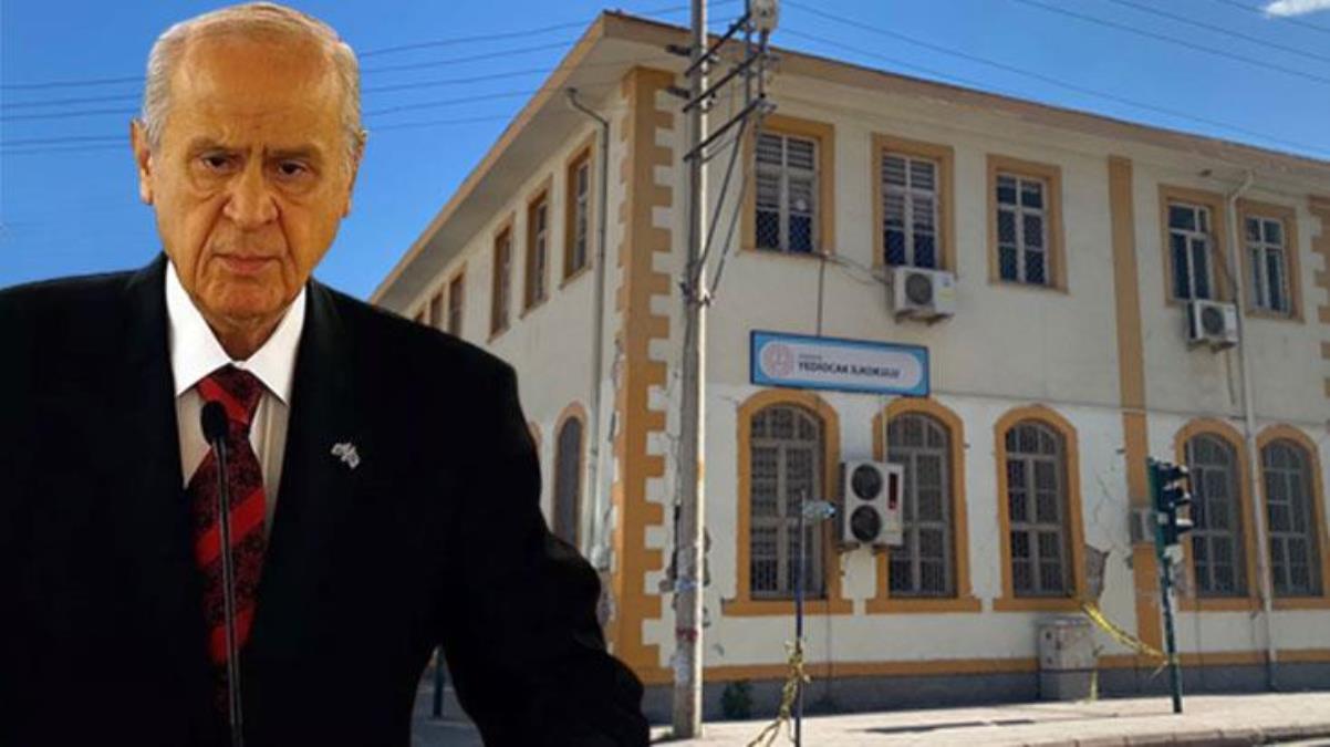 Bahçeli'nin mezun olduğu Osmaniye'deki tarihi okul depremde büyük hasar aldı