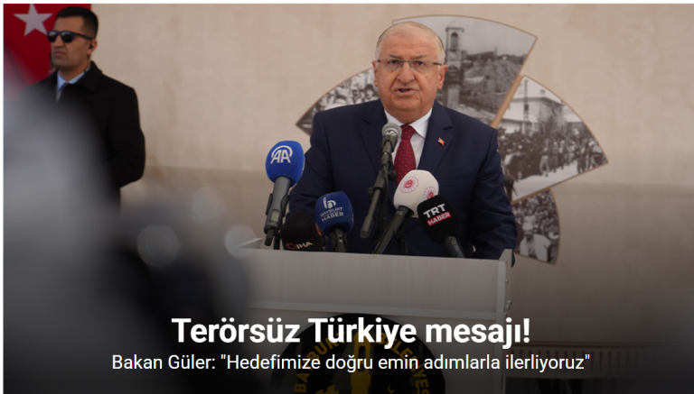 Bakan Güler: 