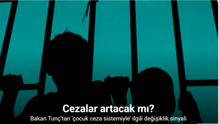 Bakan Tunç’tan ‘çocuk ceza sistemiyle’ ilgili değişiklik sinyali