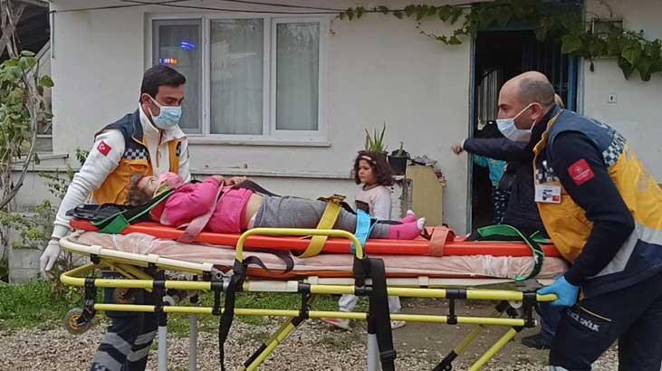 Balkondan düşen çocuk hastaneye kaldırıldı