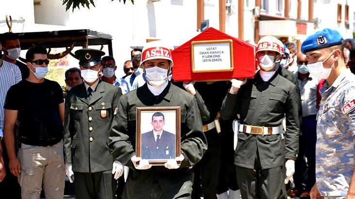 Baraj gölünde boğulan uzman onbaşı, toprağa verildi