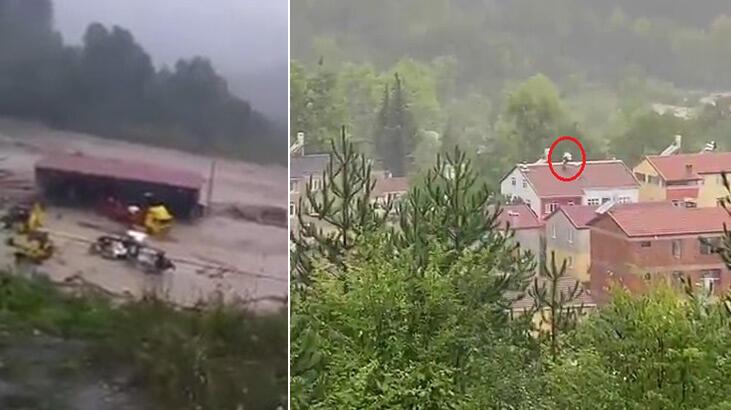 Bartın'da köprü çöktü, Sinop'ta vatandaşlar çatılara çıkıp yardım istedi
