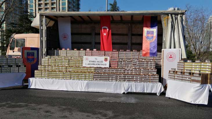 Başakşehir'de ele geçirildi! 8 milyonluk puro...