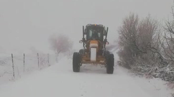 Batman Gercüş'te, kardan kapanan 11 köy yolu açıldı