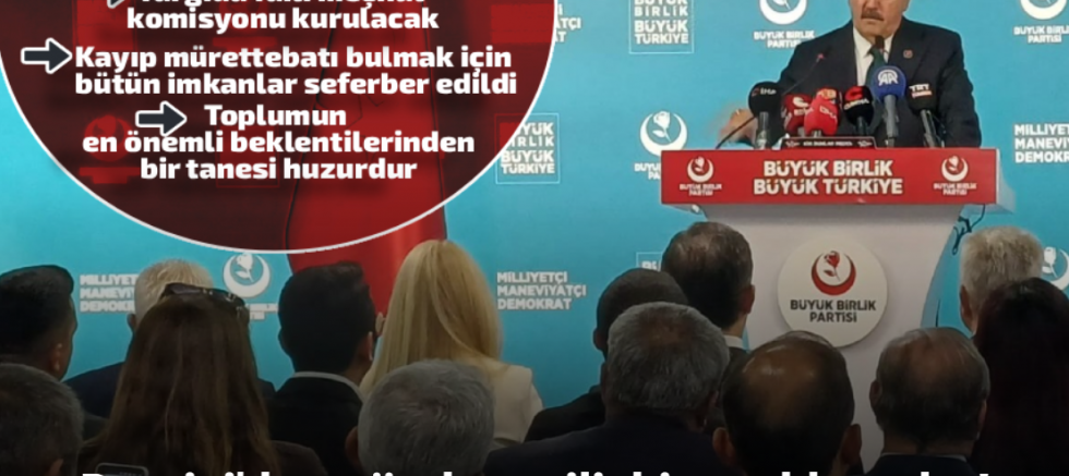 BBP Genel Başkanı Destici: 