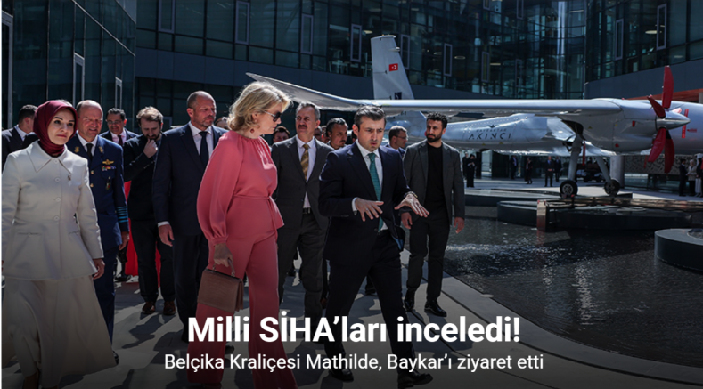 Belçika Kraliçesi Mathilde, Baykar’ı ziyaret etti