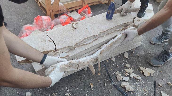 Betonun içinden çıktı! Tam 313 milyon değerinde