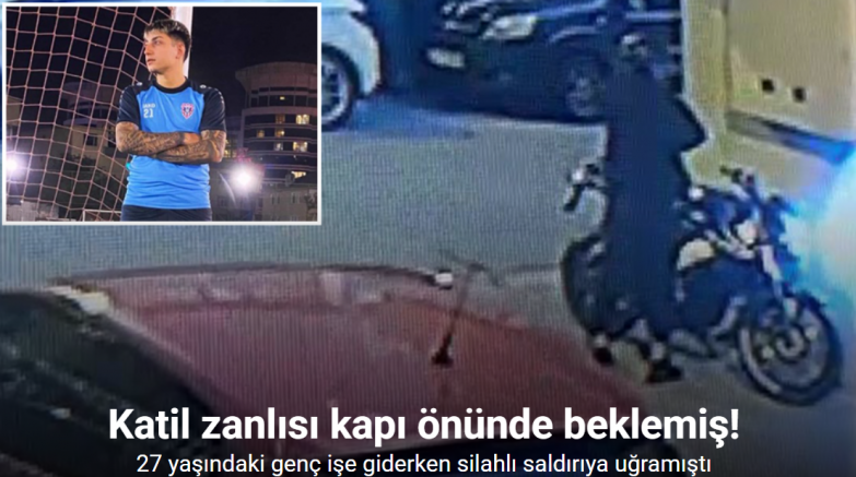 Beylikdüzü’nde 27 yaşındaki gencin katil zanlısı kapı önünde böyle beklemiş