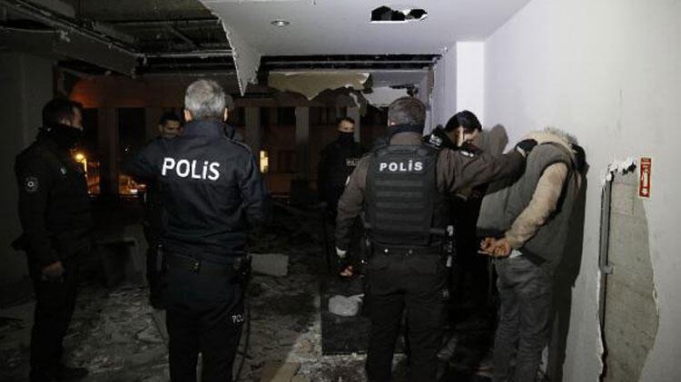 Beyoğlu'nda Reza Zarrab'ın el konulan binasına dadanan hırsızlara akşam baskını