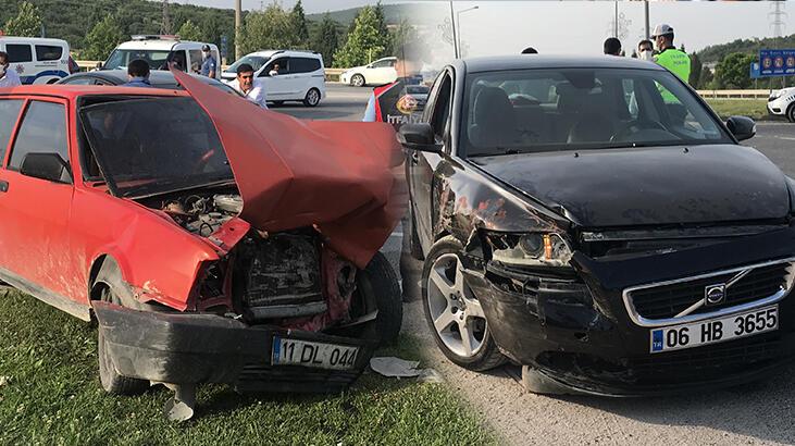 Bilecik'te trafik kazasında 2 kişi yaralandı