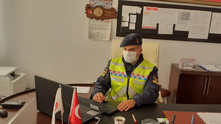 Bingöl'de jandarmadan öğrencilere uzaktan trafik eğitimi