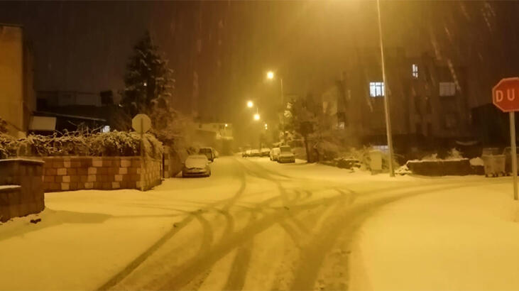 Bir anda bastırdı! Beyaza büründü