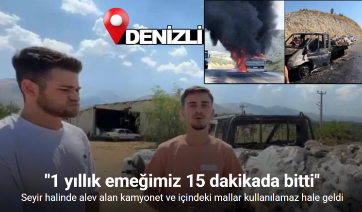 Bir yıllık emekleri 15 dakikada küle döndü