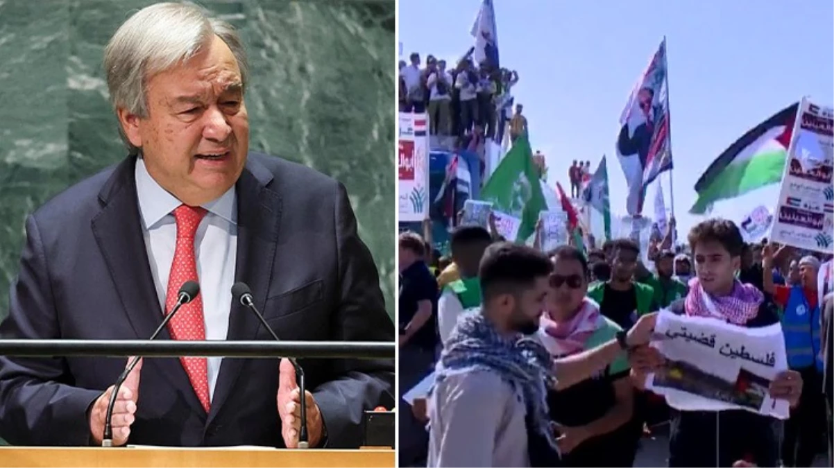BM Genel Sekreteri Guterres Refah Sınır Kapısı'nda: Gazze'ye yardım tırlarının geçmesi gerekiyor