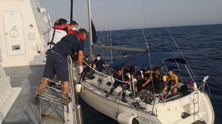 Bodrum'da 51 kaçak göçmen kurtarıldı