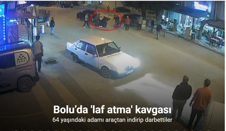 Bolu’da 64 yaşındaki adamı araçtan indirip darbettiler