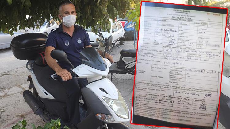 Böylesi görülmedi kendisine ceza kesti!
