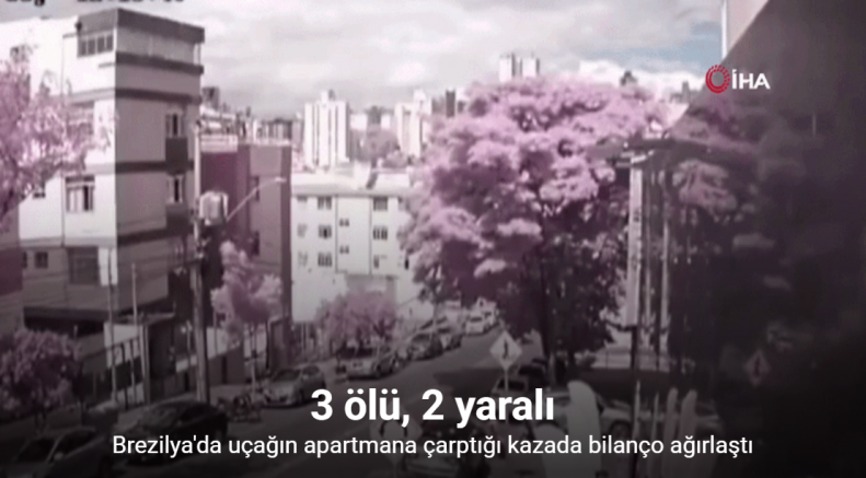 Brezilya'da uçağın apartmana çarptığı kazada bilanço ağırlaştı: 3 ölü