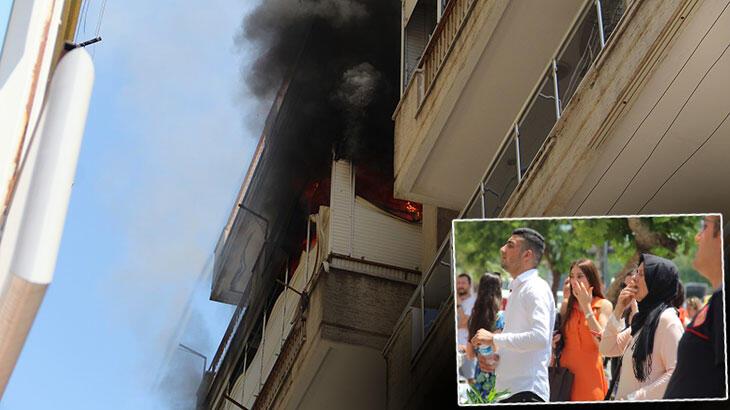 Bunalıma giren yaşlı adam evini yakıp, balkondan atladı