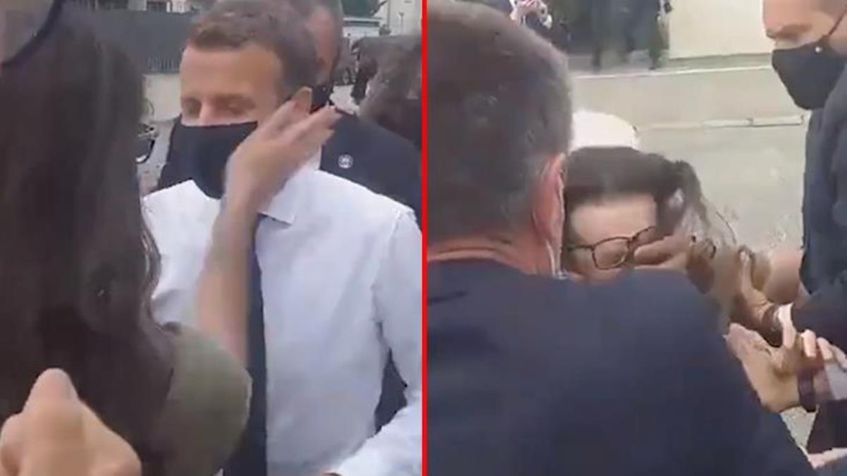 Bunu hiç beklemiyordu! Macron, kadından yediği tokatla neye uğradığını şaşırdı