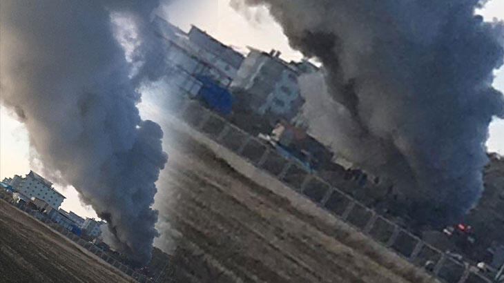 Burdur'da cezaevi inşaatında işçilerin kaldığı konteynerde yangın çıktı