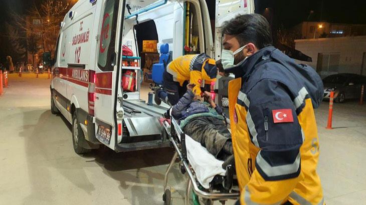 Bursa'da alkollü adam yaktığı ateşe düştü