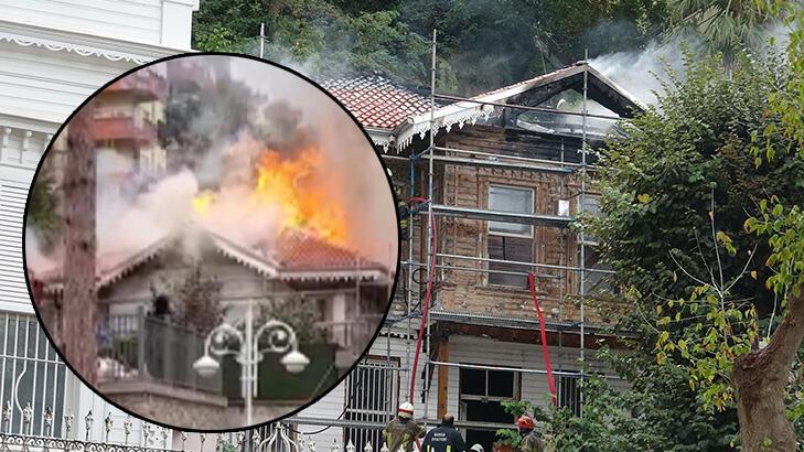 Bursa'da tarihi Ormancılık Müzesi'nin çatısında yangın