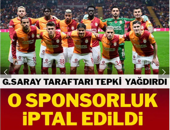 Büyük tepki vardı! Galatasaray o sponsorluğu iptal etti!
