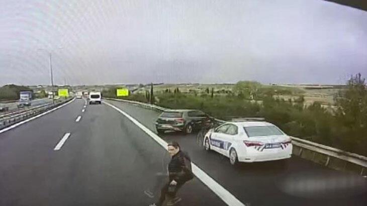 Büyükçekmece'de doktorun öldüğü kaza kamerada