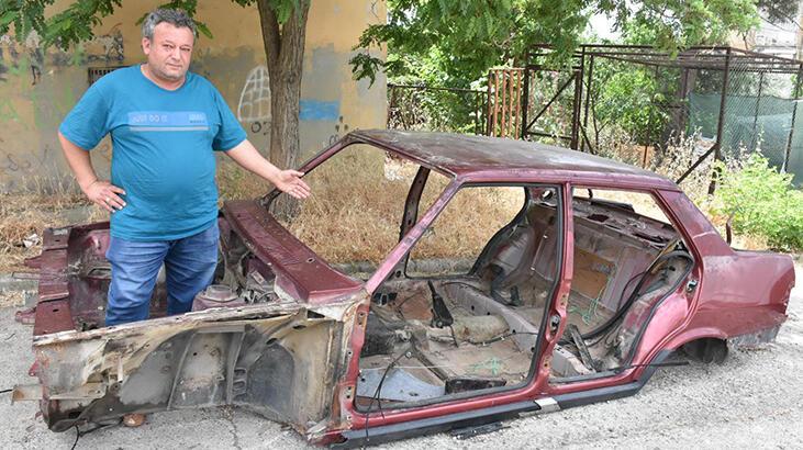 Çalınan otomobilini parçalanmış halde buldu! 'Keşke böyle görmeseydim'