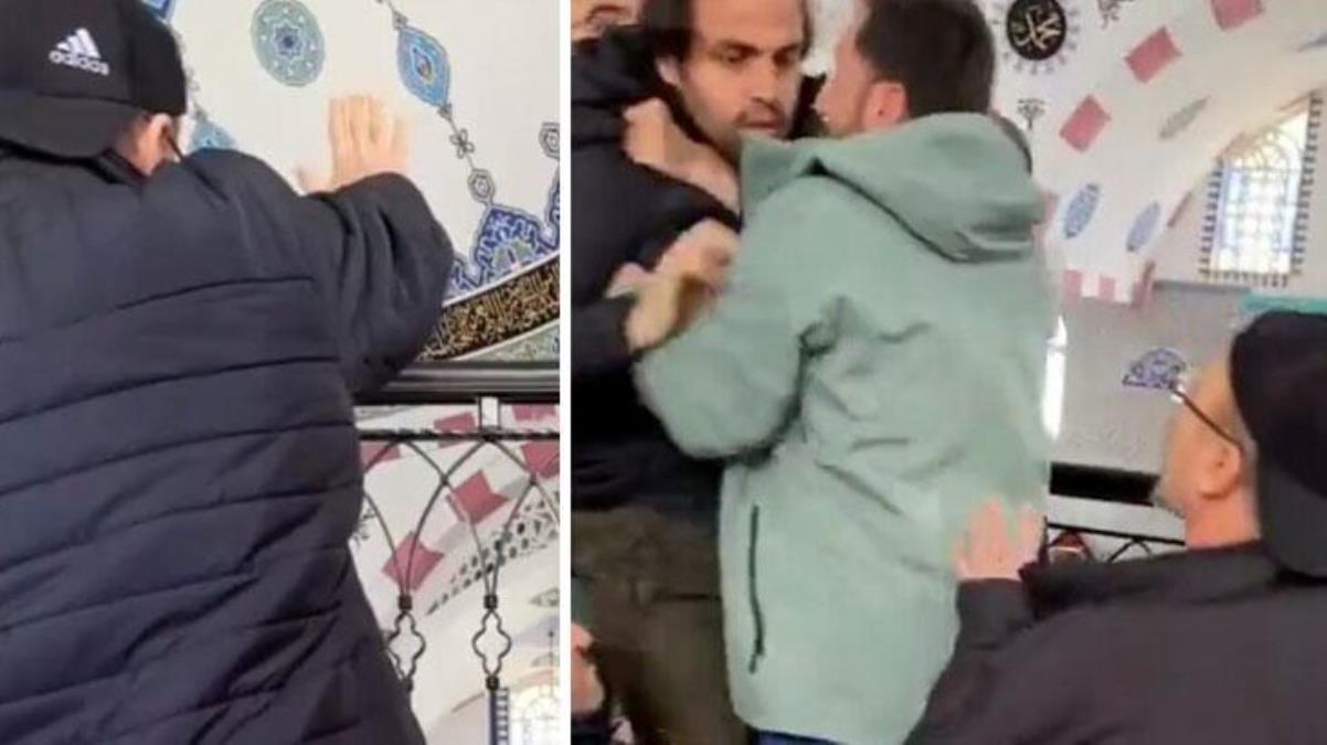 Camide Atatürk kavgası! Ortalık bir anda karıştı, o anlar kamerada