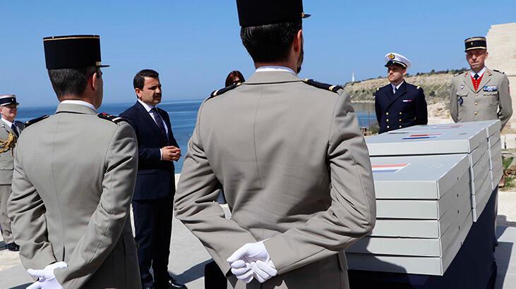 Çanakkale'de 107 yıl sonra bulundu! 17 Fransız askerin kemikleri defnedildi