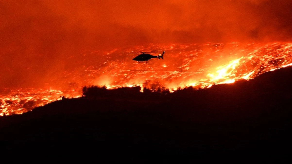 Çanakkale'deki orman yangınında tahliye edilen köy sayısı 11'e yükseldi