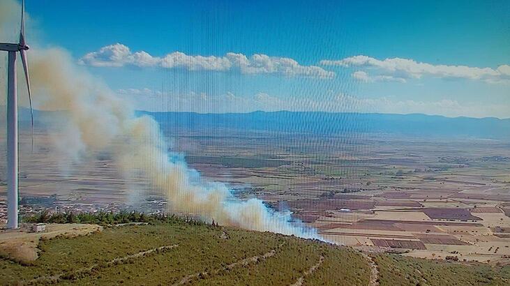 Çanakkale'nin Biga ilçesinde orman yangını