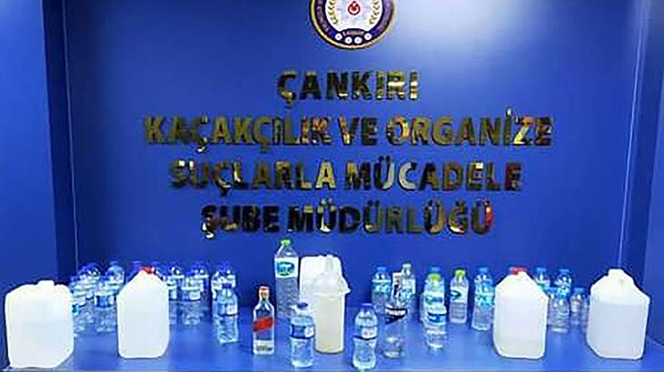 Çankırı’da 19,5 litre sahte içki ele geçirildi