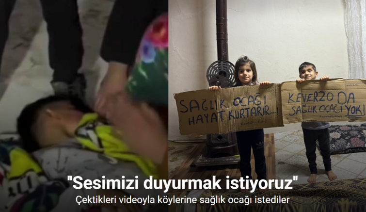 Çektikleri videoyla köylerine sağlık ocağı istediler