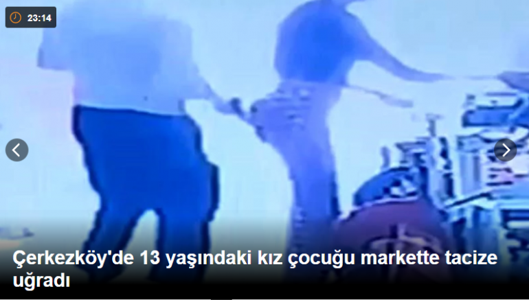 Çerkezköy'de 13 yaşındaki kız çocuğu markette tacize uğradı
