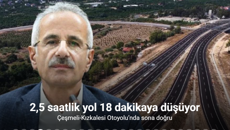 Çeşmeli-Kızkalesi Otoyolu’nda sona doğru